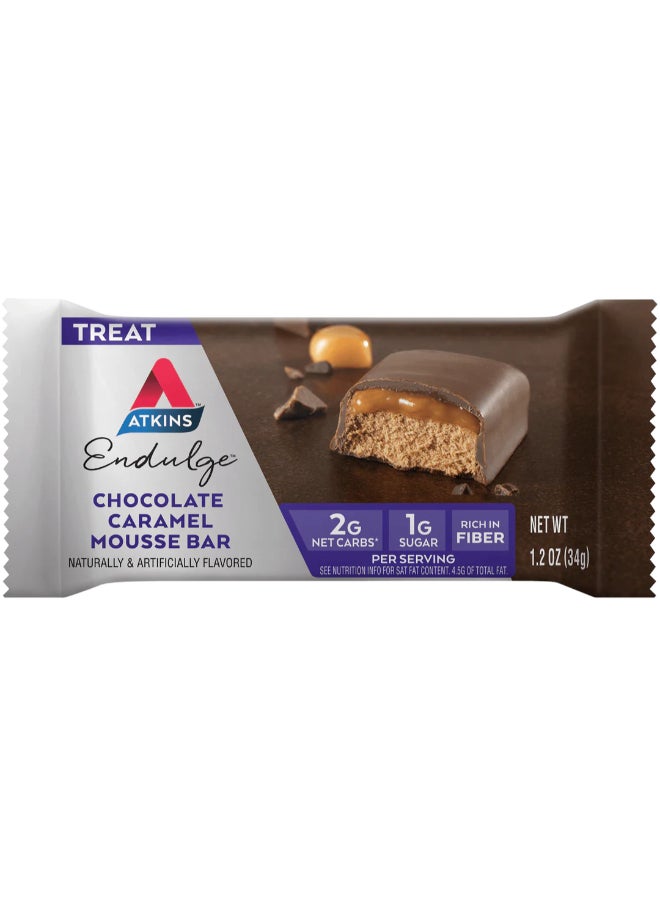 Atkins Endulge Chocolate Caramel Mousse Bar 5 Bars 1.2 oz (34 g) Each - Image 4