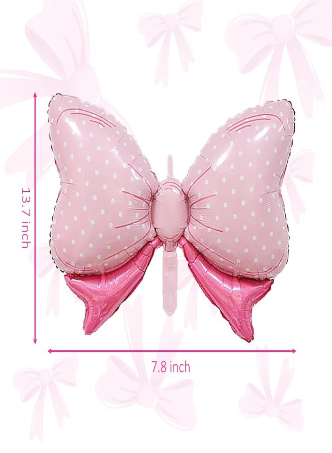 Eoopoon 40in Number 1 Balloon with Bow, Pink Large Happy Birthday Balloon for Girls 1st Birthday Party, Perfect for birthday Decorations Party Supplies (Number 1) - Image 2