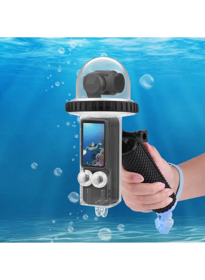 The Pocket 3 (OSMO Pocket 3) diving case is waterproof up to 40 meters. It features a shatterproof, waterproof protective case with a sink-proof tripod to safeguard your camera during deep dives. - Image 3