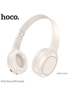 hoco. HOCO W46 Wireless Bluetooth 5.3  & wired Headphone 40MM Speaker Music Earphone For Sports Gaming Folding Design Easy to Carry Headset for Android and IOS Supports BT and AUX playback modes Compatible with Mobile Phones, Tablets, Laptop and Computer  - Image 1