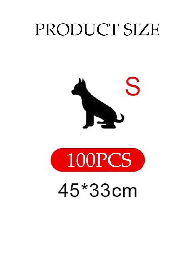 DUNISO 100 Pieces Of Pet Training Pads，Disposable Urine Pads，Super Absorbent Pee Pads for Dogs，Leak Proof，Quick Drying，Suitable for All Pets to Use,33*45cm(S) - Image 2