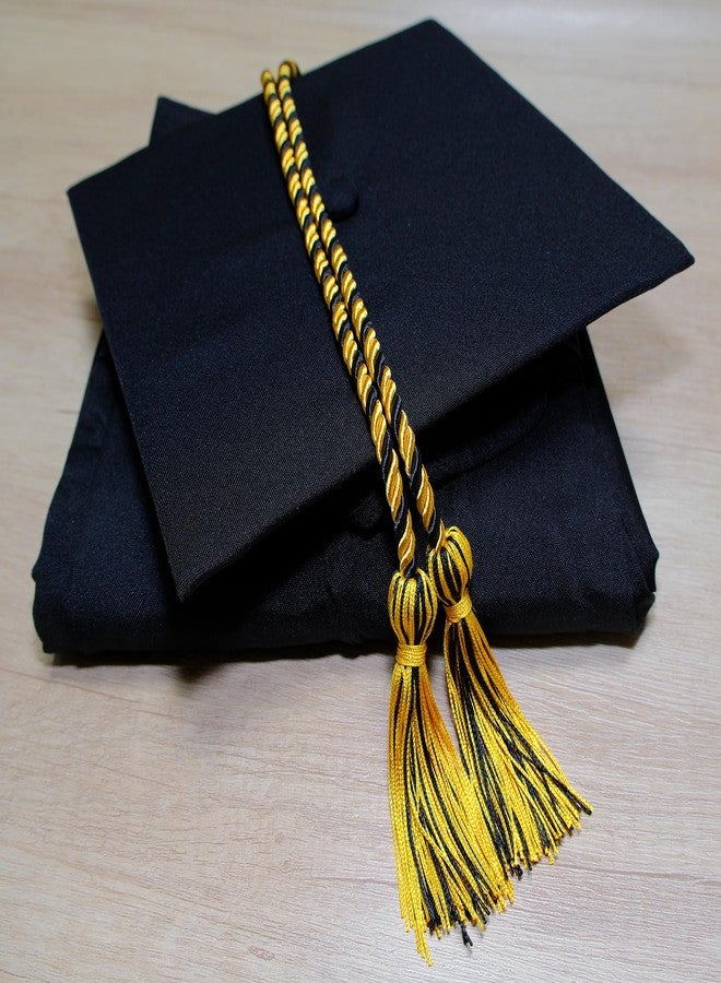 UIALECG Graduation Honor Cords, 68" Long (Black/Gold) - Image 2