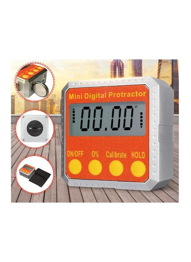 Mini Digital Protractor, Electronic Inclinometer, Angle Ruler Level Tool, Bevel Box Angle Finder Gauge, 2 Side Magnetic Base