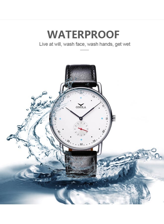 أونولا ساعة كوارتز طلابية بسيطة، عملية، فائقة الرقة - Image 2