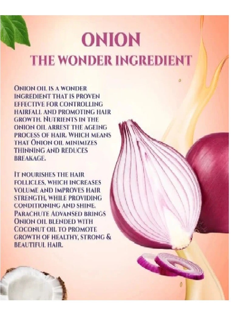 Parachute Advansed Onion Enriched Coconut Hair Oil 300ml  - Image 2