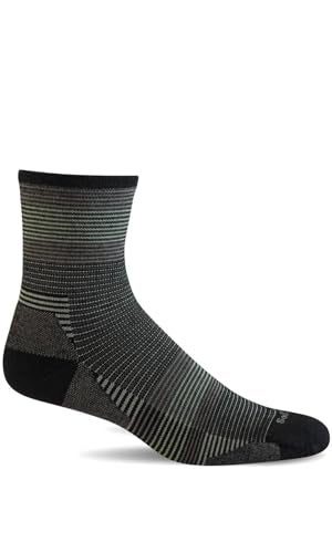 Sockwell Men's Cadence 3/4 Crew Moderate Graduated Compression Socks, Black - Large/X-Large - Image 5