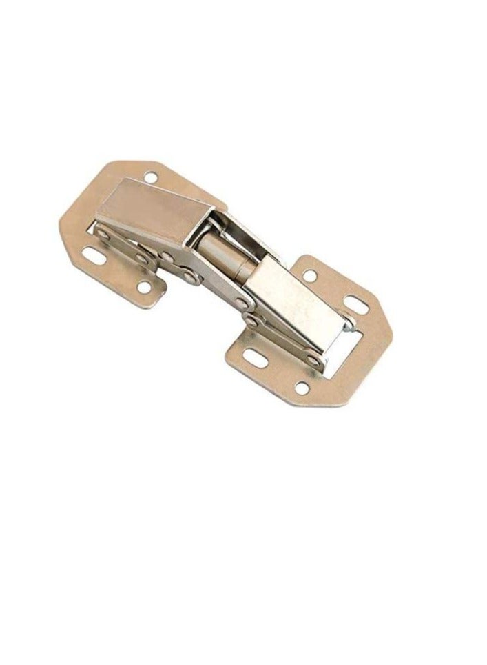 90 Degree Cabinet Hinge Bridge Shaped Spring Frog Furniture Hinges Full Overlay Kitchen Cupboard Door Hinges 4 Inch (Pack of 4)  - Image 2