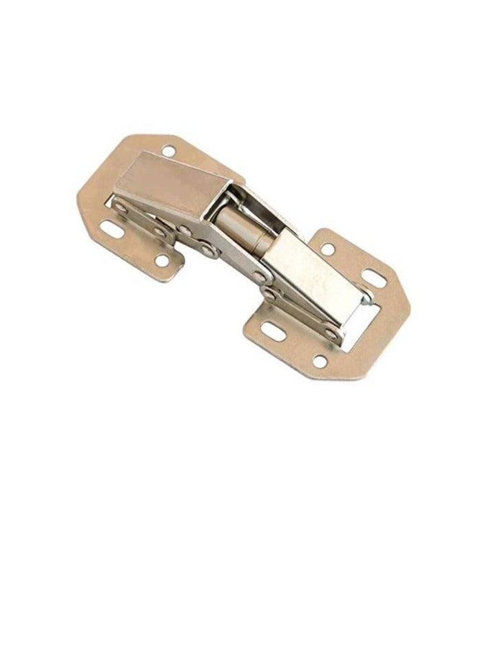90 Degree Cabinet Hinge Bridge Shaped Spring Frog Furniture Hinges Full Overlay Kitchen Cupboard Door Hinges 4 Inch (Pack of 4)  - Image 3