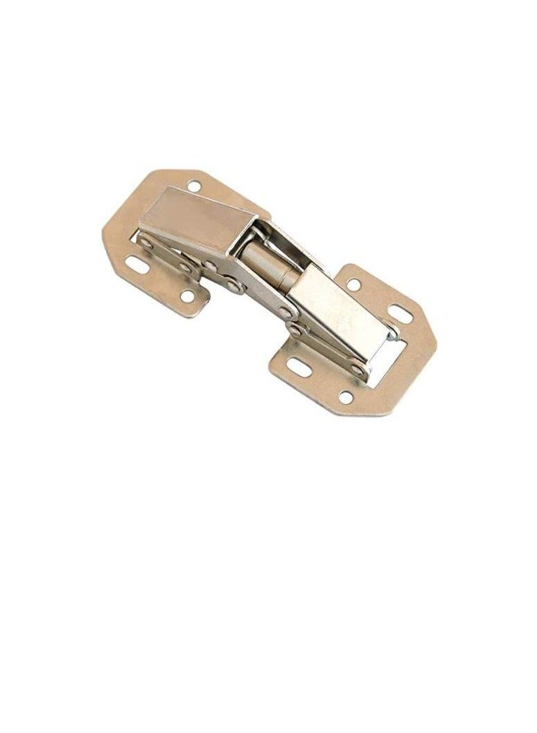 90 Degree Cabinet Hinge Bridge Shaped Spring Frog Furniture Hinges Full Overlay Kitchen Cupboard Door Hinges 4 Inch (Pack of 4)  - Image 1