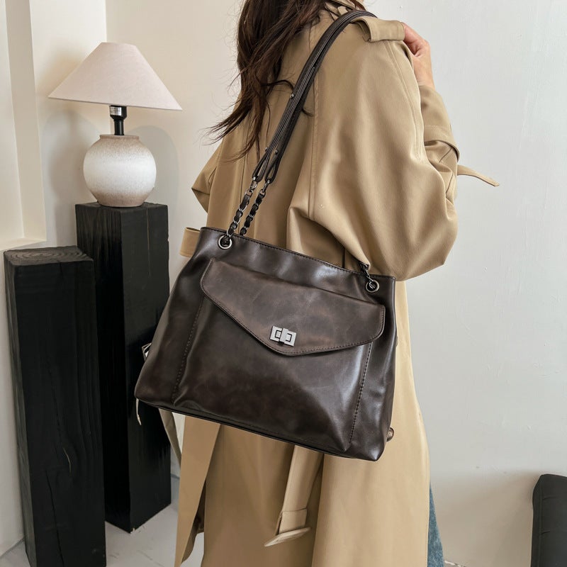 All-Match Ins Crossbody Bag Women'S Fashionable Tote Bag Large Capacity Shoulder Bag For Women - Image 4