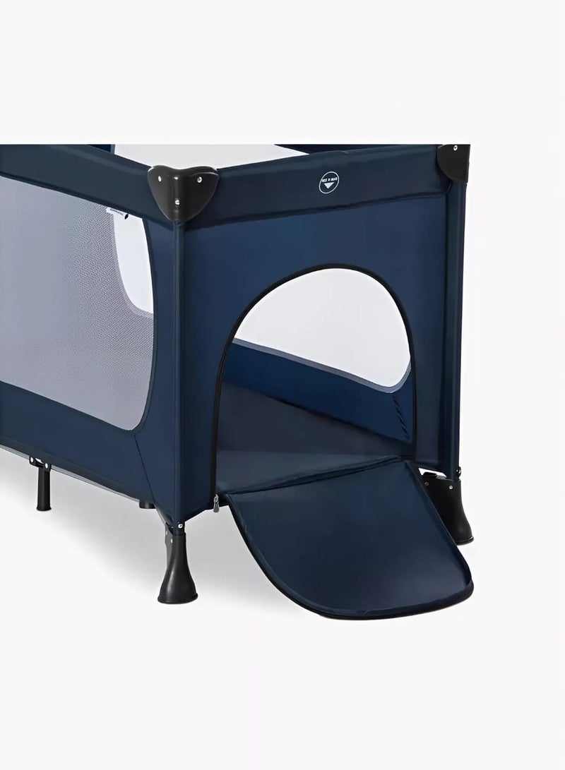 BABYCARA Playpen Cot Foldable Baby Bed With Zipper Door And Carrying Bag 120x60 - Image 2