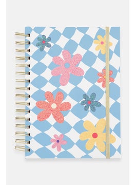 Floral Spring Notebook, Blue