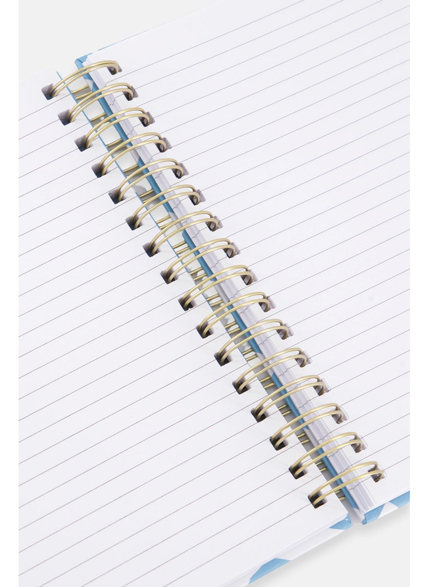 Paperbuzz Floral Spring Notebook, Blue  - Image 3