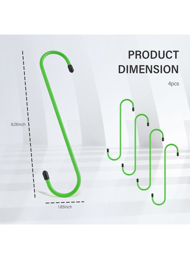 Stacool 2PCS Brake Caliper Hangers,Brake Caliper Tool/Brake Caliper Compression Tool for Changing Brake Pads,Braking,Universal Automotive Tools Brake Caliper Hooks with Rubber Caps (2, Green) - Image 2