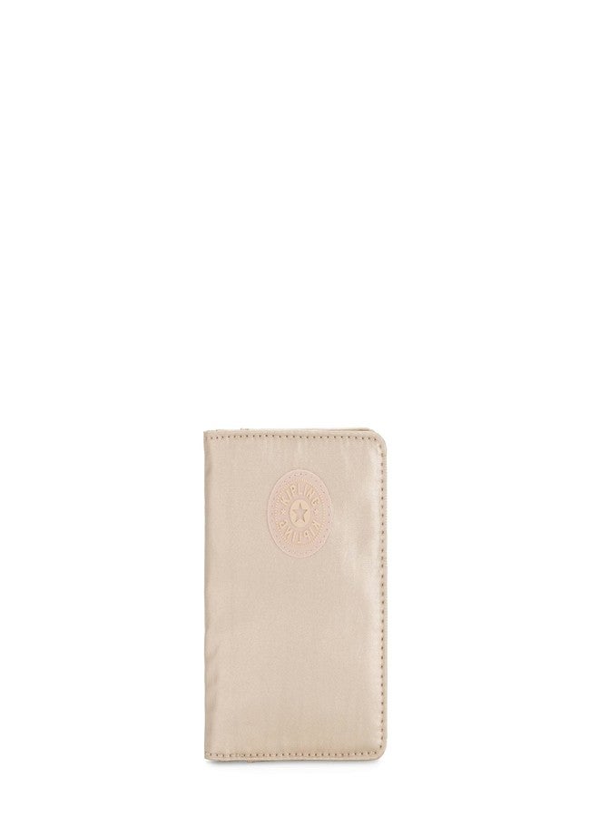KIPLING KIPLING Kipling Passport Metallic Case Holder Starry Gold Metallic - Image 1