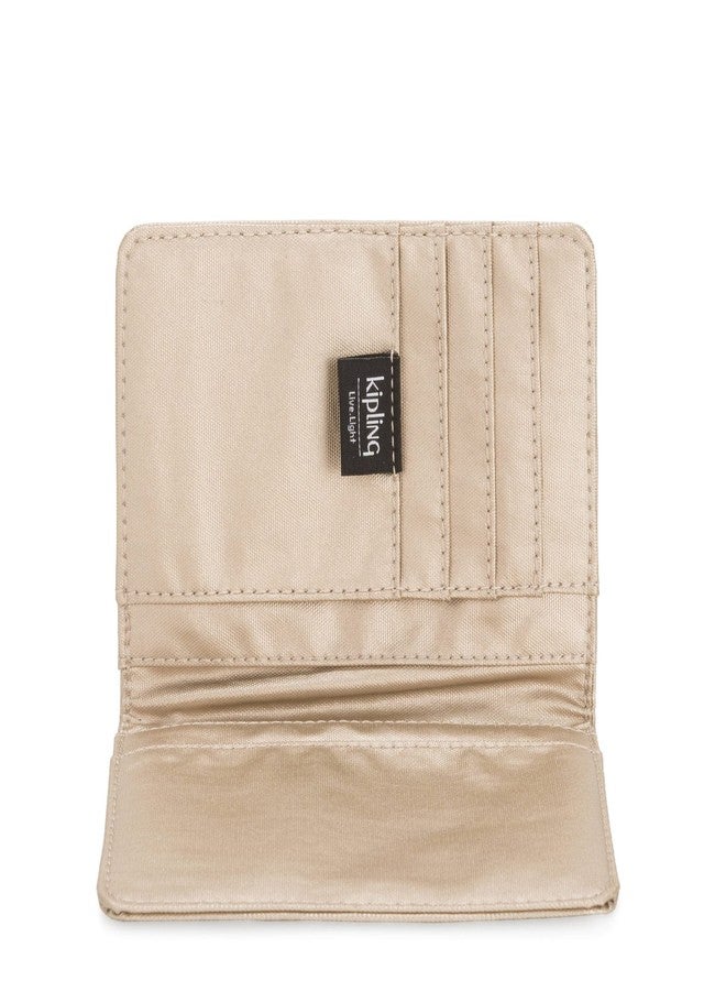 KIPLING KIPLING Kipling Passport Metallic Case Holder Starry Gold Metallic - Image 3