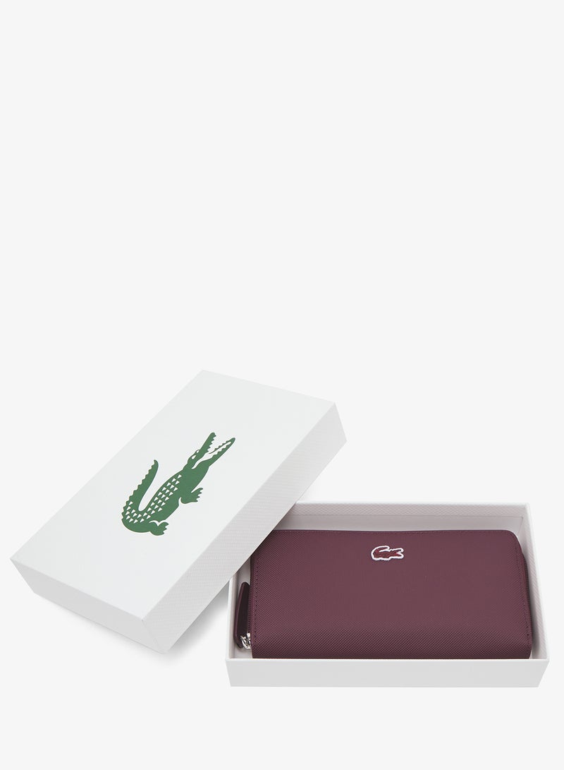 محفظة طويلة بسحاب وشعار