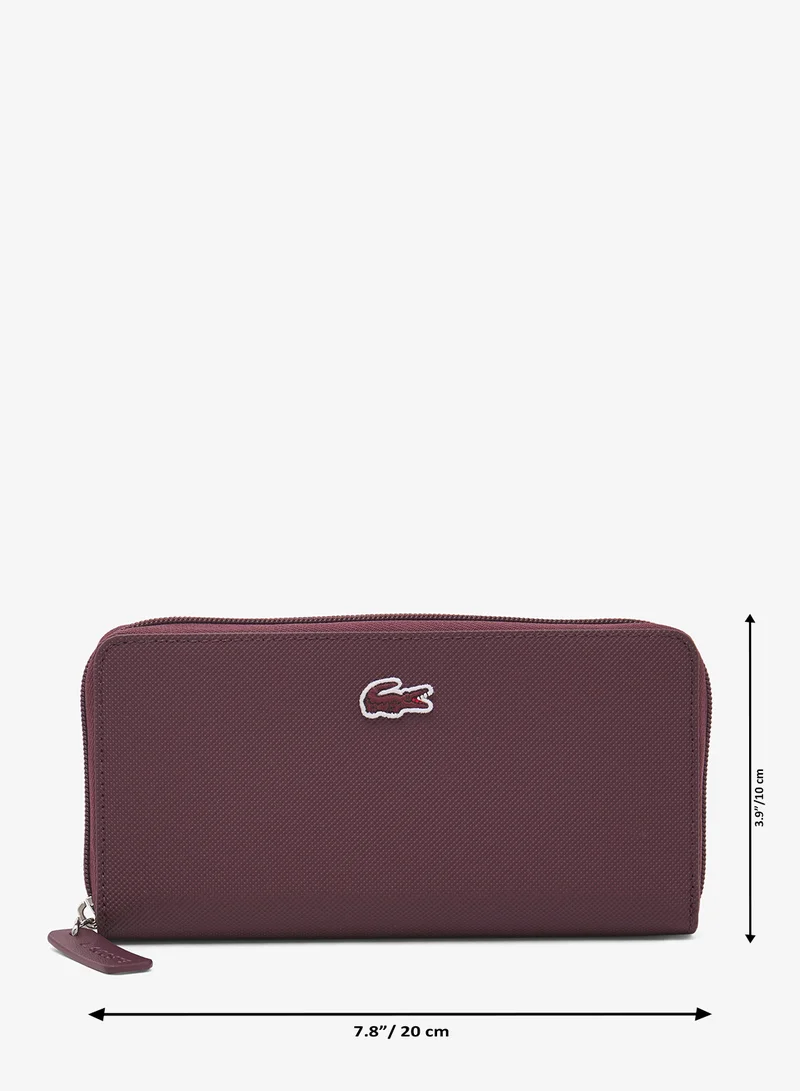 لاكوست Logo Zip Around Long Wallet