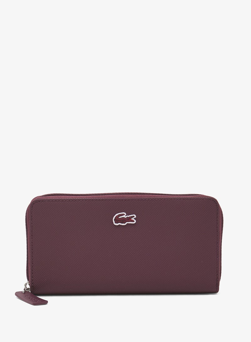 محفظة طويلة بسحاب وشعار