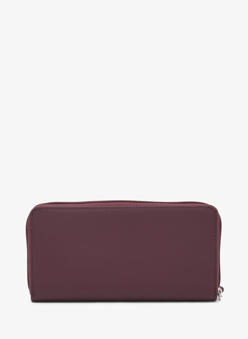 محفظة طويلة بسحاب وشعار