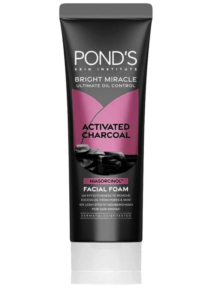 Pond's Bright Miracle Ultimate Oil Control Activated Charcoal Facial Foam 100 g - Image 1