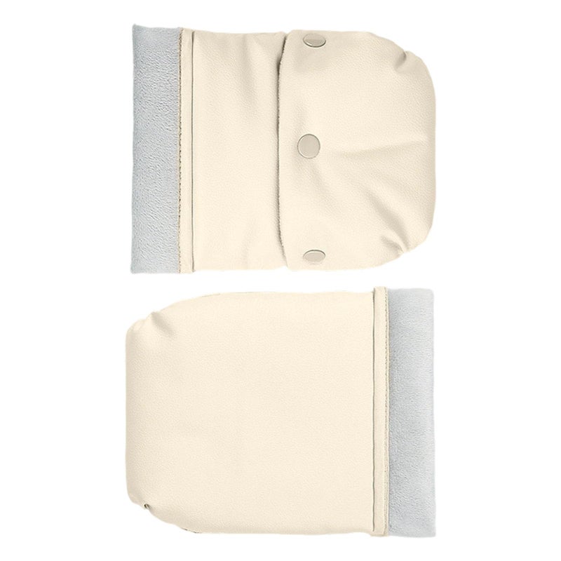 Beige All Season Splashproof Windproof Pushchair Gloves Pram Muff Mittens Easy Install - Image 4