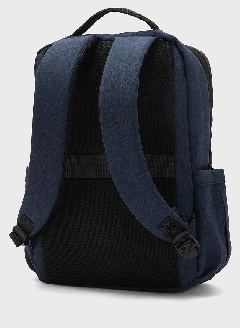 Robert Wood Padded Back Support Casual Backpack With Usb Port
