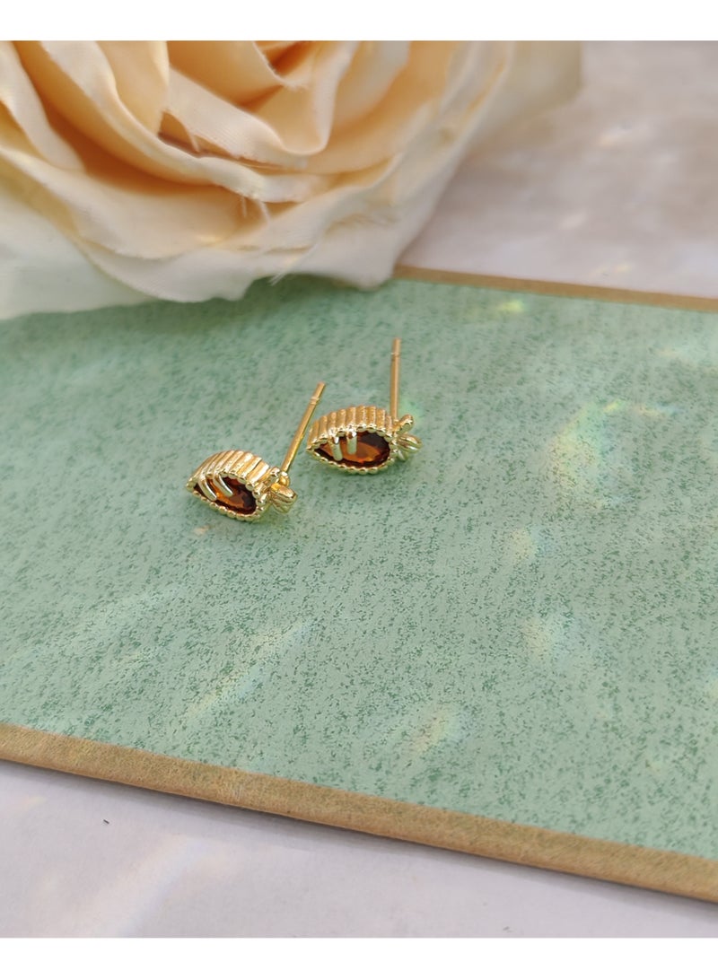 Three Pair Red Zircon Earnail Retro Earnail Set Zircon Jewelry - Image 4