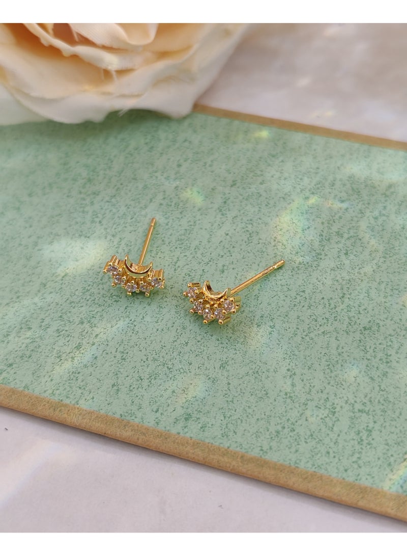Three Pair Red Zircon Earnail Retro Earnail Set Zircon Jewelry - Image 2
