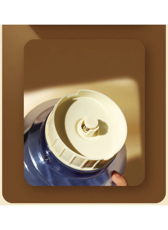 بادو موزع طعام وماء للحيوانات الأليفة بادو بلمسة لامعة – 1800 مل، استخدام مزدوج، أزرق - Image 4