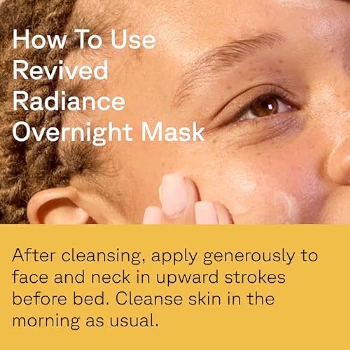 Acure Revived Radiance Overnight Mask - Night Face Mask for Sleeping, Hydrating Facial Jelly for Glass Skin & Natural Glow, Anti Aging & Nourishing with Encapsulated Retinol & Avocado Oil - 1.7 fl oz - Image 5