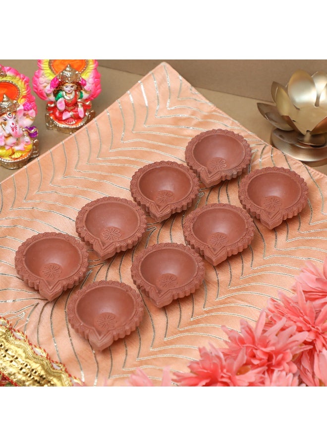 Madhoor Plain Mitti Deepak Diya Set of 8 Pcs - Image 4