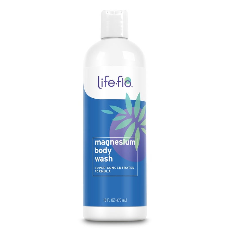 LIFE-FLO Magnesium Body Wash, Refreshing, Moisturizing Liquid Soap with Magnesium Chloride from the Zechstein Seabed, Peppermint Oil and Rosemary Oil, 60-Day Guarantee, Not Tested on Animals, 16oz - Image 1