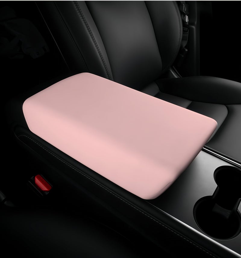 frani Center Console Armrest Cover Designed for Tesla Model 3 20172023Model Y 20202025Not for Model Y JuniperNonSlip Designed with EZ Snap On InstallPink