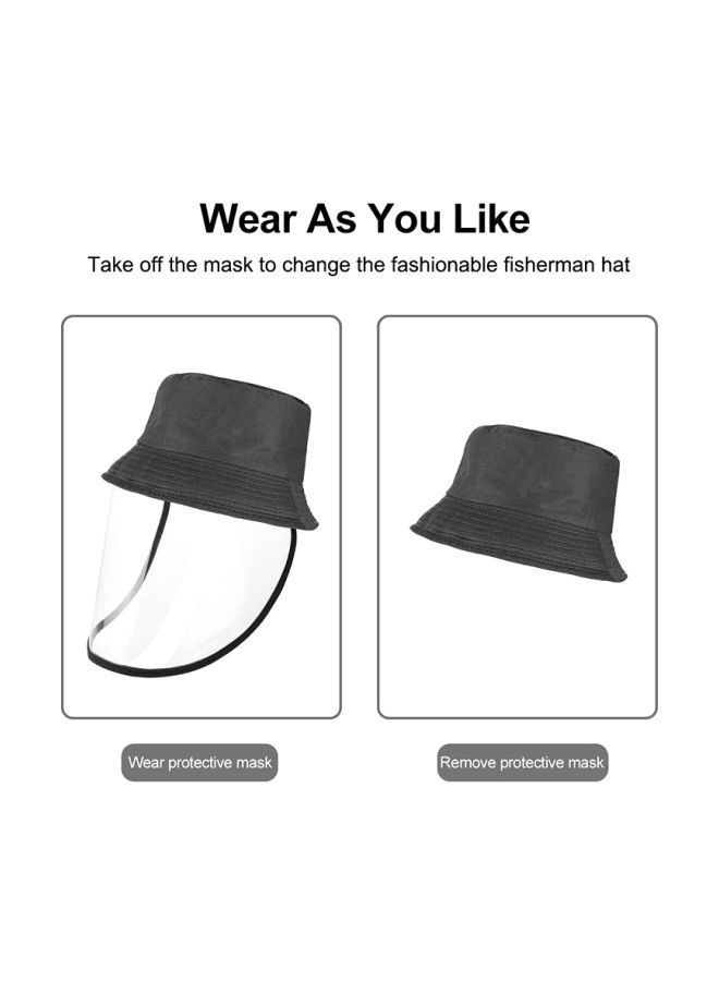 NIBEMINENT Hat With Detachable Face Mask Black/Clear 15x8x5.5centimeter  - Image 4