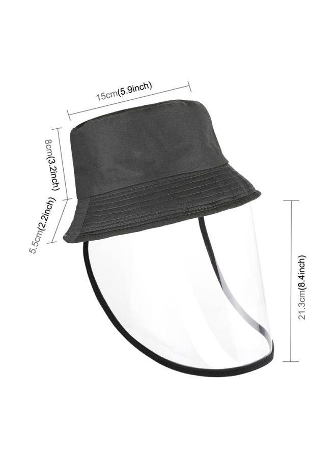 NIBEMINENT Hat With Detachable Face Mask Black/Clear 15x8x5.5centimeter  - Image 2