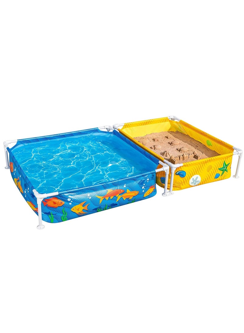 Bestway My First Frame Pool and Sandpit 2.13mx1.22mx30.5cm - Image 1