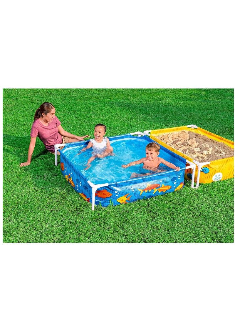 Bestway My First Frame Pool and Sandpit 2.13mx1.22mx30.5cm - Image 4