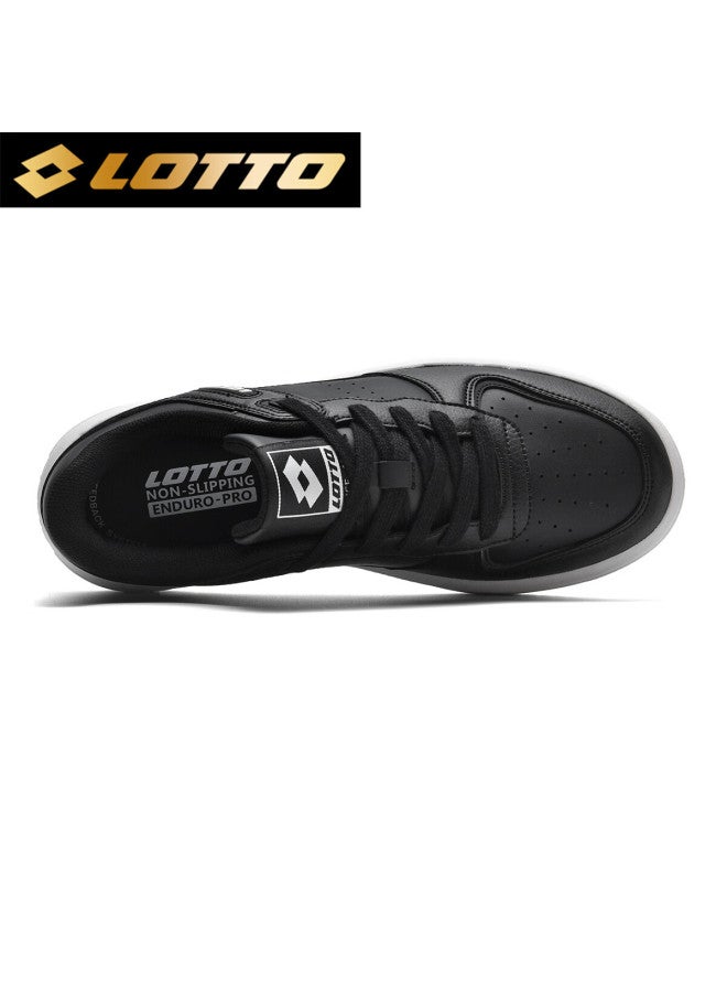 Lotto Men's Low-top Sneakers Casual Sports White Shoes 8075 Black Size 44 - Image 4