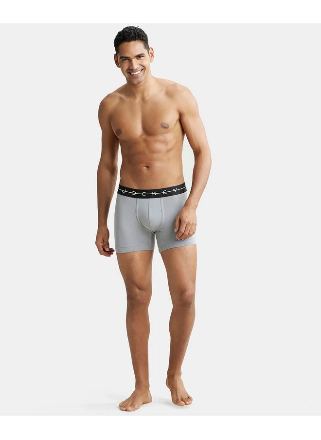 JOCKEY - Jockey Men's Cotton Blend Solid Trunks (Pack of 1) (NY16_Monument_XL) - Image 1