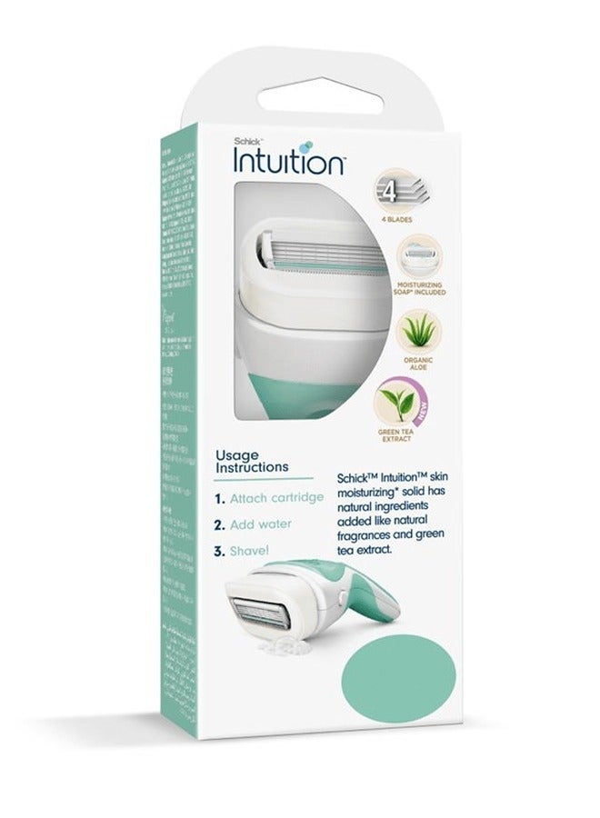 Schick Intuition Shaving razor and foaming mousse with Aloe Vera and Vitamin E - Image 3