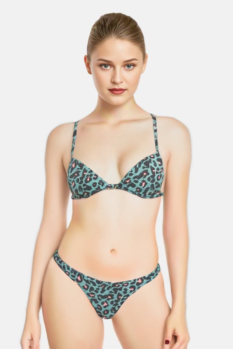 RIP CURL Women Animal Print Bikini Bottom, Multicolor - Image 1