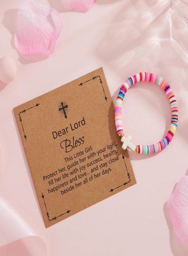 Sanyaa 12 Pcs Easter First Communion Baptism Cross Bracelets Set Gifts for Teen (#2) - Image 3