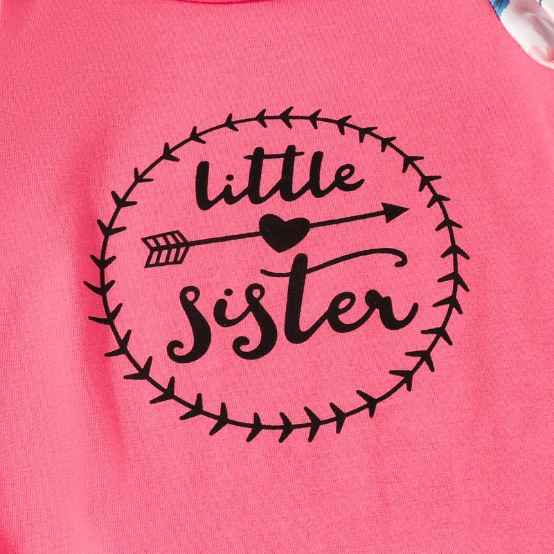 AMAWMW Newborn Baby Girl Little Sister Sleeper Gown Stripe Long Sleeve Nightgown Pajamas Gifts Stuff Essential Outfit - Image 4
