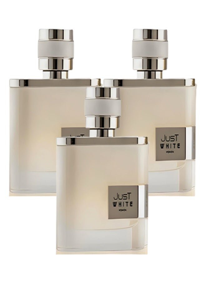 DELONGPRE 3 Pieces Just White Perfume For Women 100ml EDP - Image 1