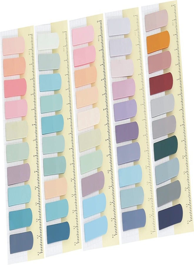 IMPRINT Special Round Corner Morandi Colour Flag Notes Set of 100 Tabs in Pack of 5 Flaps - Image 1