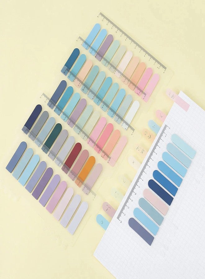 IMPRINT Special Round Corner Morandi Colour Flag Notes Set of 100 Tabs in Pack of 5 Flaps - Image 3