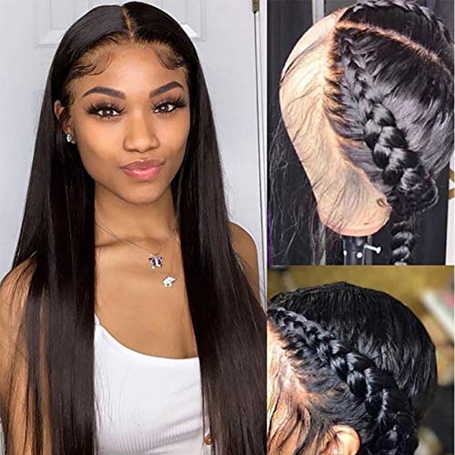 Thriving 150% Density Straight Lace Front Wigs for Black Women 100% Human Hair Wigs Glueless Lace Front Human Hair Wigs with Baby Hair(22inch with 150% density, lace front wigs) - Image 1