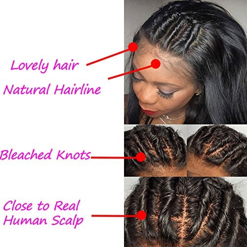 Thriving 150% Density Straight Lace Front Wigs for Black Women 100% Human Hair Wigs Glueless Lace Front Human Hair Wigs with Baby Hair(22inch with 150% density, lace front wigs) - Image 4