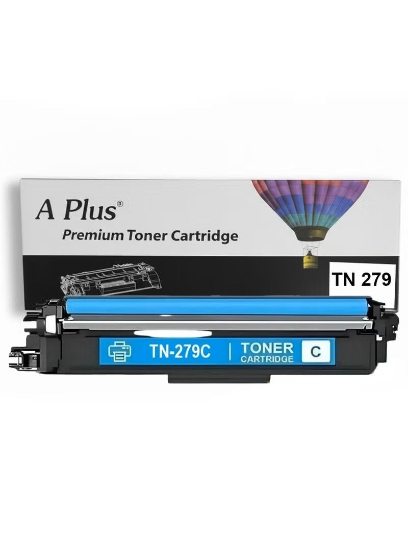 APLUS A Plus TN-279 Compatible Toner Cartridge Cyan Tonner for Brother HL-L3280CDW, DCP-L3520CDW, DCP-L3560CDW, MFC-L3720CDW, MFC-L3760CDW Printers - Image 1